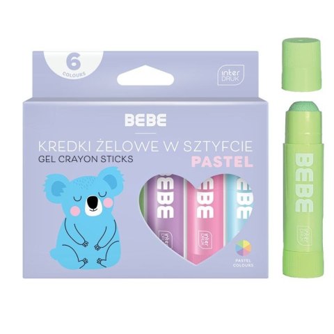 Kredki żelowe Interdruk BB PASTEL 6x10g 5902277316639 (IFARPLSZTBBP) Kredki żelowe Interdruk BB PASTEL 6x10g 5902277316639 (IFARPLSZTBBP)