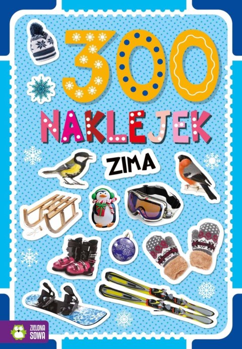 Książeczka edukacyjna Zielona Sowa 300 naklejek . Zima Książeczka edukacyjna Zielona Sowa 300 naklejek . Zima
