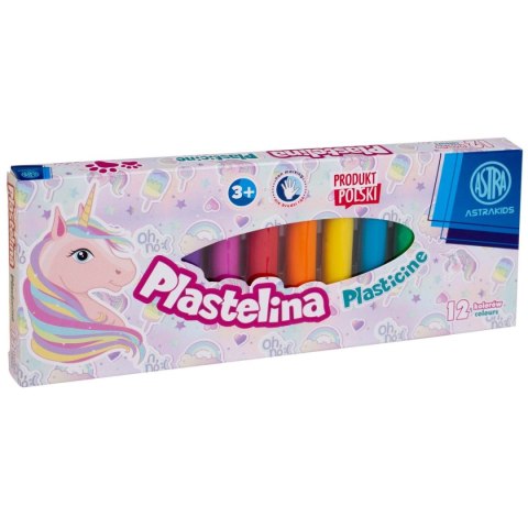 Plastelina Astra 12 kol. jednorożec mix (303221007) Plastelina Astra 12 kol. jednorożec mix (303221007)