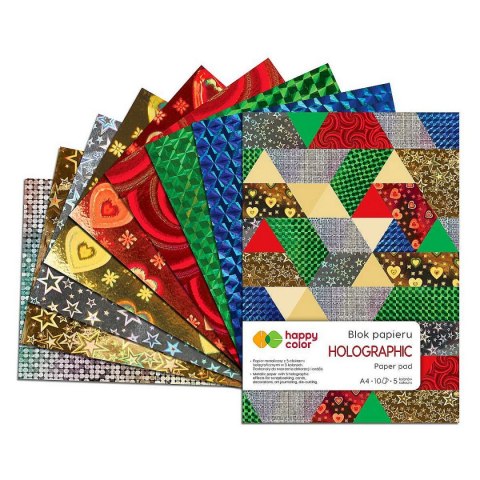 Zeszyt papierów kolorowych Happy Color A4 70g 10k (HA 3807 2030-HO) Zeszyt papierów kolorowych Happy Color A4 70g 10k (HA 3807 2030-HO)