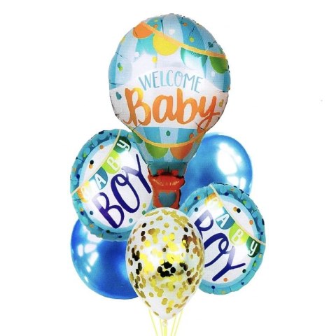 Balon foliowy Antella zestaw balonów Boy 6szt. (BCS-402) Balon foliowy Antella zestaw balonów Boy 6szt. (BCS-402)