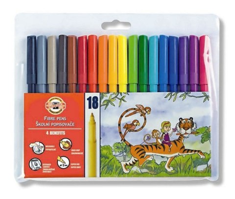 Flamaster Koh-I-Noor 18 kol. (7710/2AH) Flamaster Koh-I-Noor 18 kol. (7710/2AH)