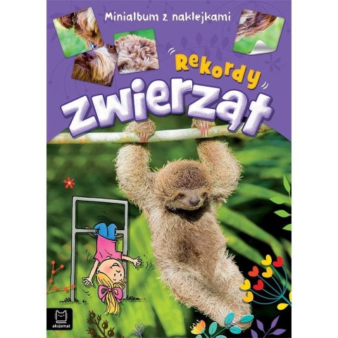 Książeczka edukacyjna Aksjomat Rekordy zwierząt. Minialbum z naklejkami Książeczka edukacyjna Aksjomat Rekordy zwierząt. Minialbum z naklejkami