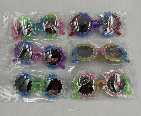 Okulary Bemag dziecięce kwiatki ombre Okulary Bemag dziecięce kwiatki ombre