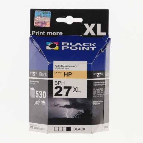 Tusz (cartridge) alternatywny Black Point HP 27XL BLACK Tusz (cartridge) alternatywny Black Point HP 27XL BLACK