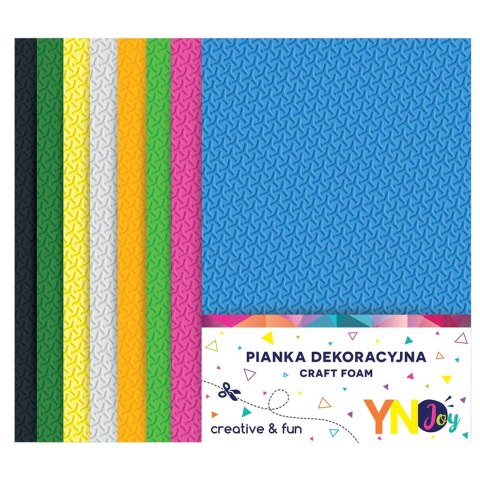 Arkusz piankowy Interdruk pianka dekoracyjna NC-017 kolor: mix 8 ark. (IPIANC017) Arkusz piankowy Interdruk pianka dekoracyjna NC-017 kolor: mix 8 ark. (IPIANC017)