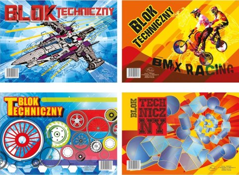 Blok techniczny Protos A4 biały 10k Blok techniczny Protos A4 biały 10k