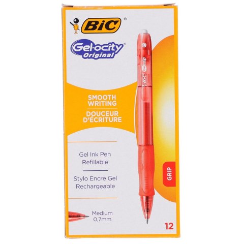 Długopis żelowy Bic czerwony 0,35mm Długopis żelowy Bic czerwony 0,35mm