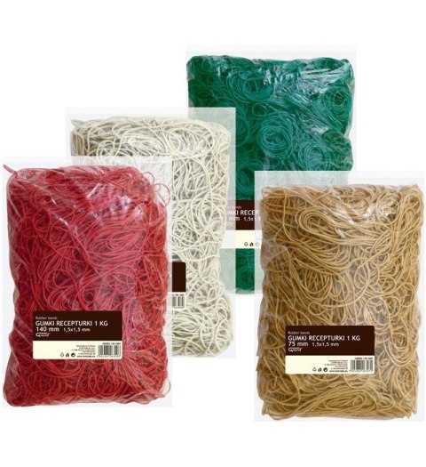 Gumki recepturki Grand 60% kauczuk 1000g śr. 140mm (130-1684) Gumki recepturki Grand 60% kauczuk 1000g śr. 140mm (130-1684)