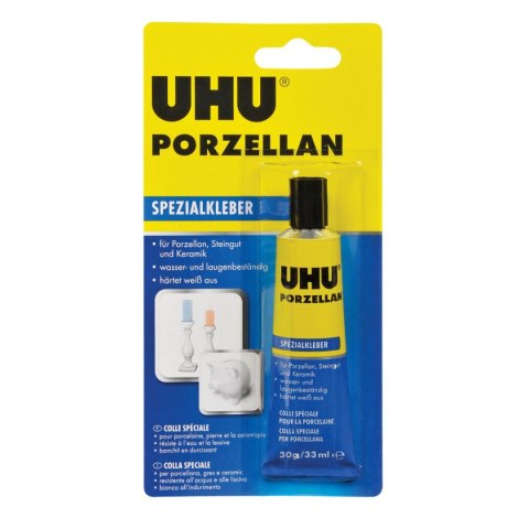 Klej w tubie Uhu 30g do porcelany 29ml 30g (U46800) Klej w tubie Uhu 30g do porcelany 29ml 30g (U46800)