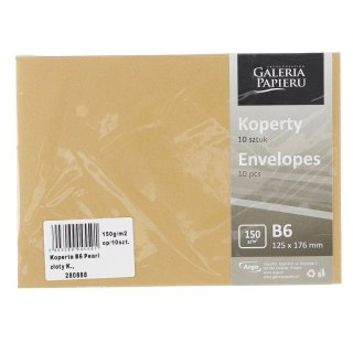Koperta pearl złoty k 150 B6 złoty [mm:] 125x176 (280888) 10 sztuk