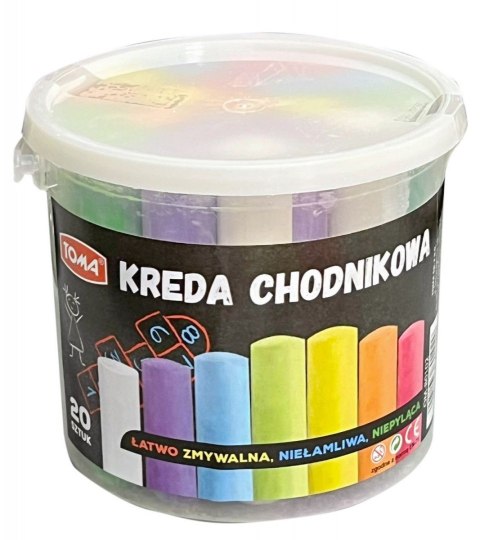 Kreda Toma wiaderko chodnikowa kolor: kolorowa 20 szt Kreda Toma wiaderko chodnikowa kolor: kolorowa 20 szt