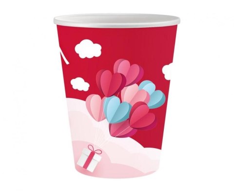 Kubek jednorazowy Godan Kolekcja Love Is In The Air (czerwone) 6 szt. 250ml (PG-KLC6) Kubek jednorazowy Godan Kolekcja Love Is In The Air (czerwone) 6 szt. 250ml (PG-KLC6)