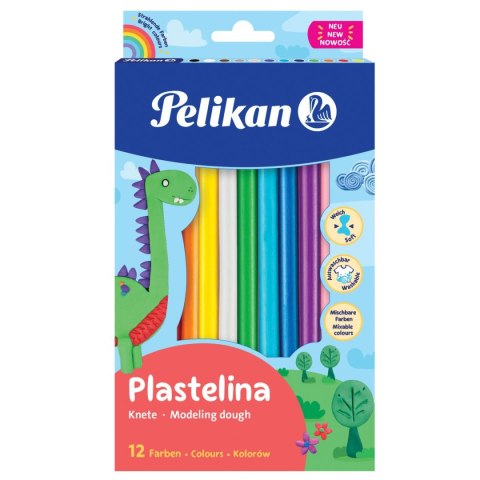 Plastelina Pelikan 12 kol. 200g (9581760) Plastelina Pelikan 12 kol. 200g (9581760)