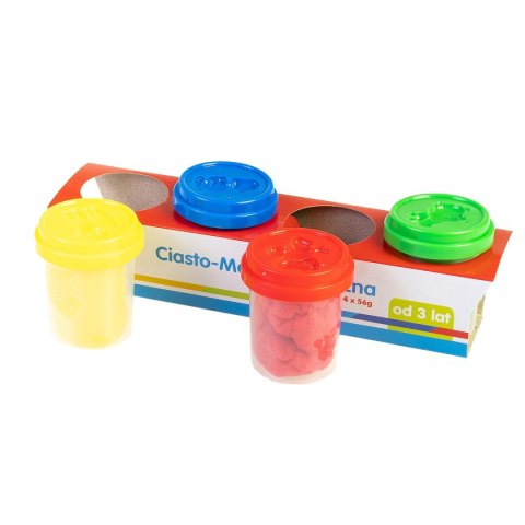 Plastelina Smily Play 4 kol. 4 tuby ciasto-masa mix 56g (SP83347) Plastelina Smily Play 4 kol. 4 tuby ciasto-masa mix 56g (SP83347)