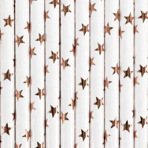 Słomka Partydeco papierowe, jasne różowe złoto, 19.5cm 10 szt (SPP5M-019RJ) Słomka Partydeco papierowe, jasne różowe złoto, 19.5cm 10 szt (SPP5M-019RJ)