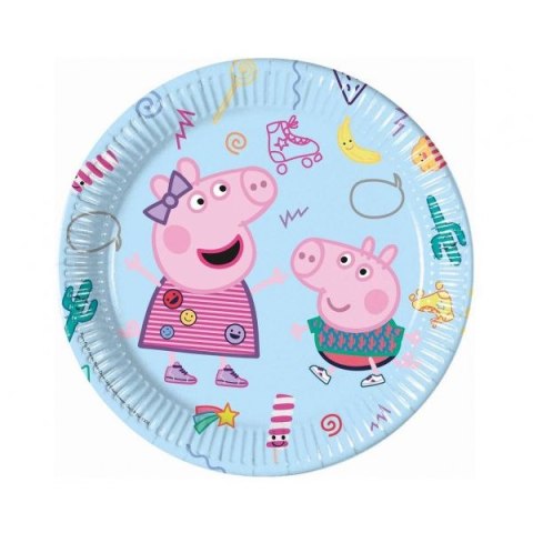 Talerz jednorazowy Godan Peppa Pig (Hasbro) śr. 230mm 8 szt (93436) Talerz jednorazowy Godan Peppa Pig (Hasbro) śr. 230mm 8 szt (93436)