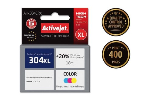 Tusz (cartridge) alternatywny Activejet HP 304XL N9K07A mix 18ml (EXPACJAHP0245) Tusz (cartridge) alternatywny Activejet HP 304XL N9K07A mix 18ml (EXPACJAHP0245)