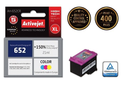 Tusz (cartridge) alternatywny Activejet HP 652 F6V24AE mix 21ml (EXPACJAHP0237) Tusz (cartridge) alternatywny Activejet HP 652 F6V24AE mix 21ml (EXPACJAHP0237)