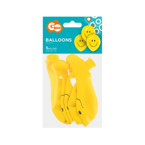 Balon foliowy Godan Uśmiechy 12/5 szt 12cal (GZ-USM5) Balon foliowy Godan Uśmiechy 12/5 szt 12cal (GZ-USM5)