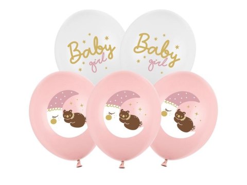 Balon gumowy Partydeco Baby girl mix 300mm (SB14P-337-000-6) Balon gumowy Partydeco Baby girl mix 300mm (SB14P-337-000-6)