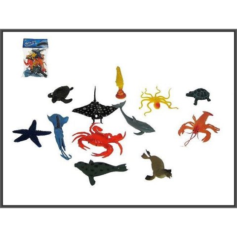 Figurka Hipo Zwierzęta morskie twarde 12-rodzajów 13cm (HHZ10) Figurka Hipo Zwierzęta morskie twarde 12-rodzajów 13cm (HHZ10)