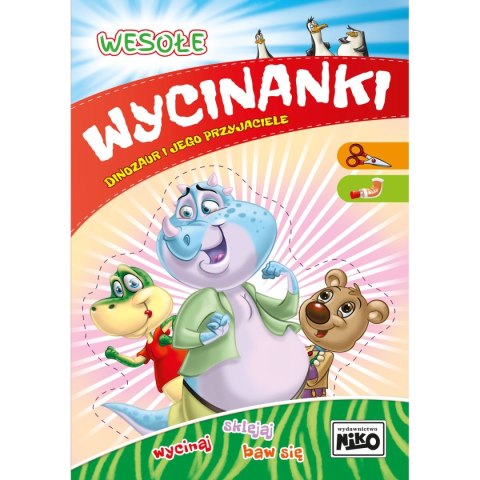 Książeczka edukacyjna Niko Wesołe wycinanki. Dinozaur i jego przyjaciele. Książeczka edukacyjna Niko Wesołe wycinanki. Dinozaur i jego przyjaciele.
