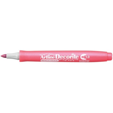 Marker permanentny Artline metaliczny decorite, różowy 1,0mm pędzelek końcówka (AR-033 8 8) Marker permanentny Artline metaliczny decorite, różowy 1,0mm pędzelek końcówka (AR-033 8 8)