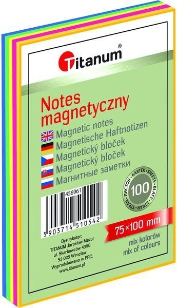NOTES ELEKTROSTATYCZNY 75 X 100 MM 100 KARTECZEK MIX KOLORÓW NOTES ELEKTROSTATYCZNY 75 X 100 MM 100 KARTECZEK MIX KOLORÓW