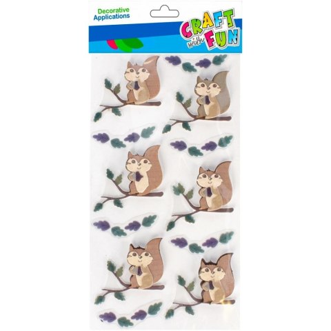 Naklejka (nalepka) Craft with Fun Wiewiórki 3d (501764) Naklejka (nalepka) Craft with Fun Wiewiórki 3d (501764)