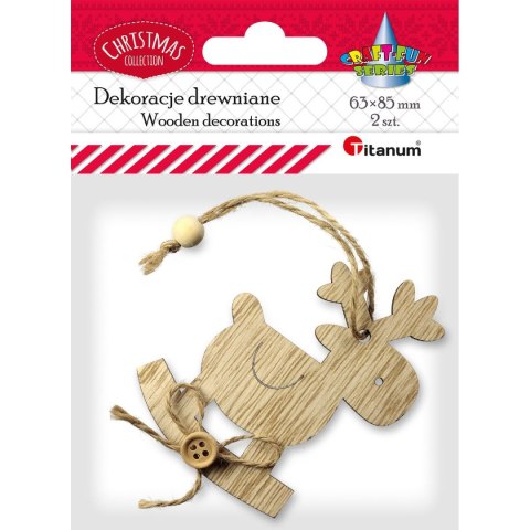Ozdoba drewniana Titanum Craft-Fun Series zawieszka konik na biegunach (20HY0402-79) Ozdoba drewniana Titanum Craft-Fun Series zawieszka konik na biegunach (20HY0402-79)