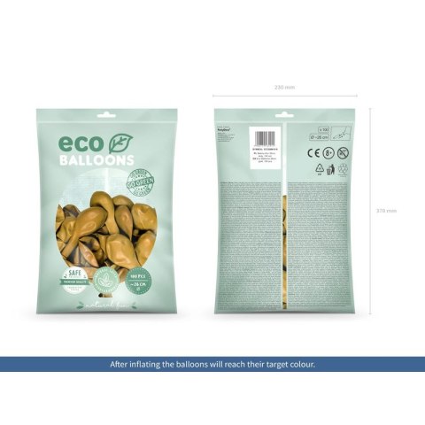 Balon gumowy Partydeco Metalizowane Eco Balloons złoty 260mm (ECO26M-019) Balon gumowy Partydeco Metalizowane Eco Balloons złoty 260mm (ECO26M-019)