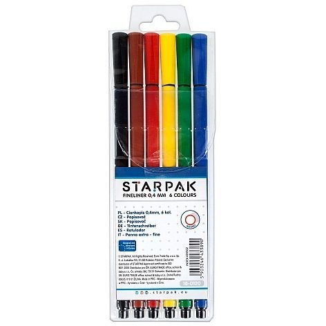 Cienkopis Starpak, mix 0,4mm 6kol. (426502) Cienkopis Starpak, mix 0,4mm 6kol. (426502)