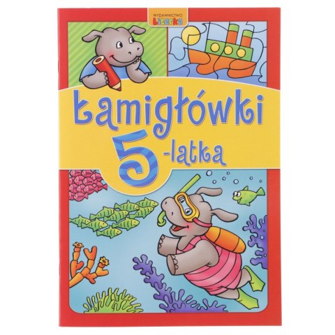 Książeczka edukacyjna Literka Łamigłówki 5-latka Książeczka edukacyjna Literka Łamigłówki 5-latka