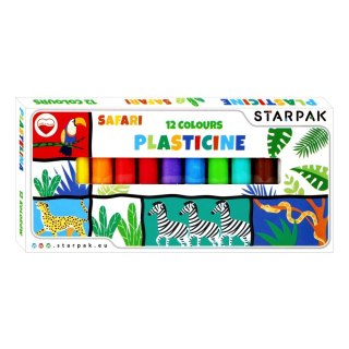Plastelina Starpak 12 kol. Safari Safari mix (494007)