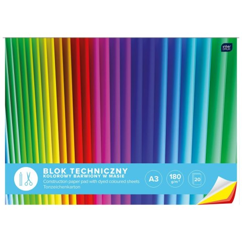 Blok techniczny Interdruk A3 mix 180g 20k (BLTKA3LUX) Blok techniczny Interdruk A3 mix 180g 20k (BLTKA3LUX)