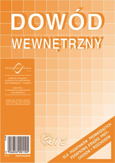 Druk offsetowy Michalczyk i Prokop Dowód wewnętrzny A5 A5 40k. (K-12) Druk offsetowy Michalczyk i Prokop Dowód wewnętrzny A5 A5 40k. (K-12)