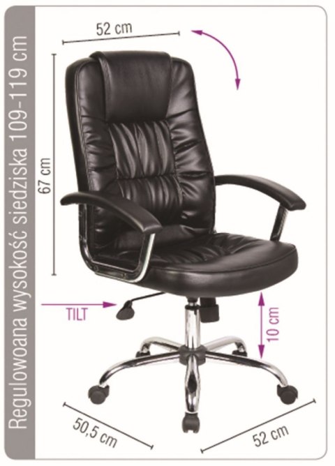 Fotel biurowy Office Products Cyprus czarny (23023361-05) Fotel biurowy Office Products Cyprus czarny (23023361-05)