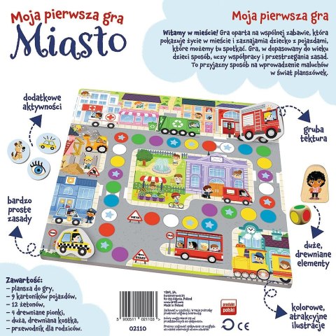 Gra edukacyjna Trefl Miasto Moja pierwsza gra/ Trefl Baby (02110) Gra edukacyjna Trefl Miasto Moja pierwsza gra/ Trefl Baby (02110)