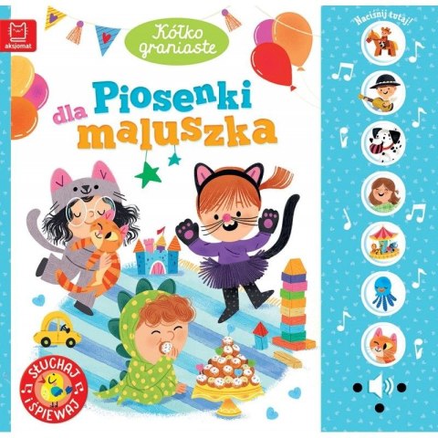 Książeczka edukacyjna Aksjomat Piosenki dla maluszka. Słuchaj i śpiewaj Kółko graniaste. Książeczka edukacyjna Aksjomat Piosenki dla maluszka. Słuchaj i śpiewaj Kółko graniaste.