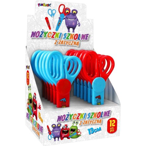 Nożyczki Fun&Joy z zatyczką 13cm (FJ6850C-P) Nożyczki Fun&Joy z zatyczką 13cm (FJ6850C-P)