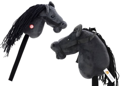 Pluszak interaktywny Lean Głowa Konia Na Kiju Hobby Horse Koń Długowłosy Czarny Dźwięki (19535) Pluszak interaktywny Lean Głowa Konia Na Kiju Hobby Horse Koń Długowłosy Czarny Dźwięki (19535)