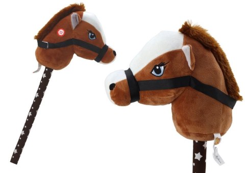 Pluszak interaktywny Lean Pluszowa Głowa Konia Na Kiju Hobby Horse Koń Krótkowłosy Ciemnobrązowy Dźwięki (19538) Pluszak interaktywny Lean Pluszowa Głowa Konia Na Kiju Hobby Horse Koń Krótkowłosy Ciemnobrązowy Dźwięki (19538)