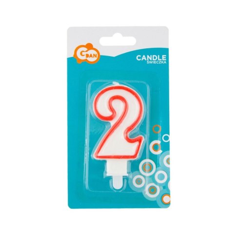 Świeczka urodzinowa Godan CYFERKA (NO200R/2) Świeczka urodzinowa Godan CYFERKA (NO200R/2)