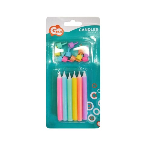 Świeczka urodzinowa Godan Jumbo kolor mix 12 sztuk (SF-SJKM) Świeczka urodzinowa Godan Jumbo kolor mix 12 sztuk (SF-SJKM)