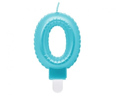 Świeczka urodzinowa Godan cyferka 0, perłowa jasnoniebieska, 7 cm (SF-PJN0) Świeczka urodzinowa Godan cyferka 0, perłowa jasnoniebieska, 7 cm (SF-PJN0)