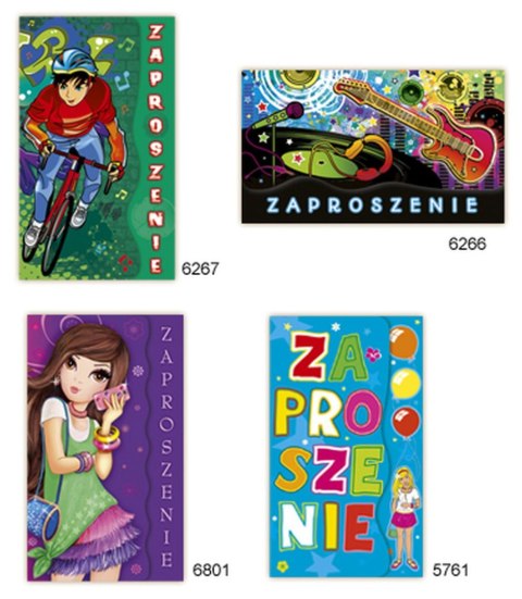 Zaproszenie Merigraf Duże młodzieżowe (5902221801365) Zaproszenie Merigraf Duże młodzieżowe (5902221801365)