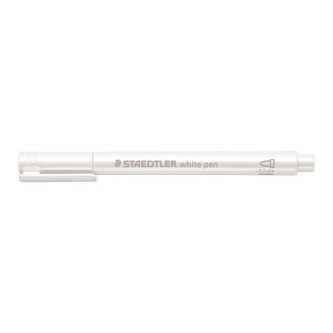 Marker permanentny Staedtler metaliczny, biały 1-2mm okrągła końcówka (8323-0) Marker permanentny Staedtler metaliczny, biały 1-2mm okrągła końcówka (8323-0)
