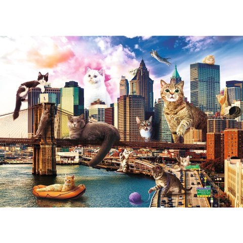 Puzzle Trefl Koty w Nowym Jorku 1000 el. (10595) Puzzle Trefl Koty w Nowym Jorku 1000 el. (10595)