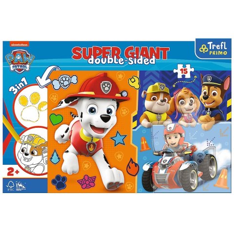 Puzzle Trefl Paw Patrol Gigant poznaj Psi Patrol 15 el. (42001) Puzzle Trefl Paw Patrol Gigant poznaj Psi Patrol 15 el. (42001)